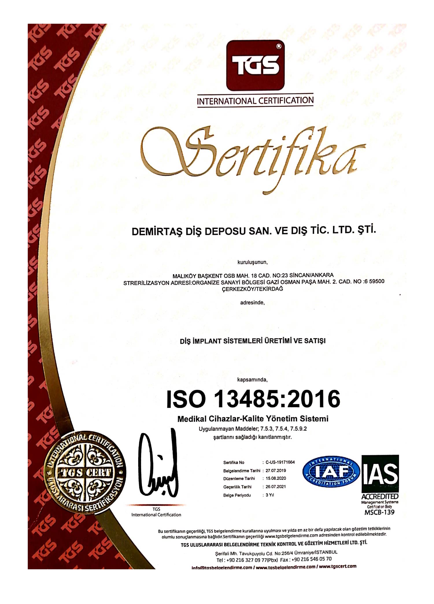 ISO 13485