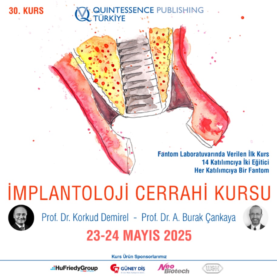 Prof. Dr. Korkud Demirel ve Prof. Dr. Burak Çankaya ile İmplantoloji Cerrahi Kursu
