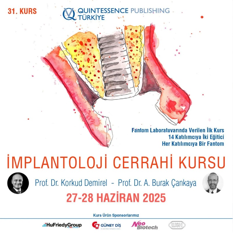 Prof. Dr. Korkud Demirel ve Prof. Dr. Burak Çankaya ile İmplantoloji Cerrahi Kursu
