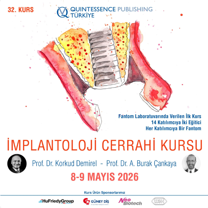 Prof. Dr. Korkud Demirel ve Prof. Dr. Burak Çankaya ile İmplantoloji Cerrahi Kursu